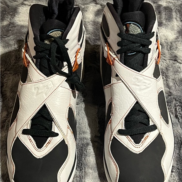 Vintage Nike Air Jordan Retro 8 LS Black Toe 317258-104 Mens Sz 10.5 NEW - Picture 2 of 10